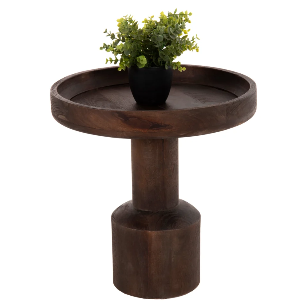 ΤΡΑΠΕΖΙ ΣΑΛΟΝΙΟΥ ΣΤΡΟΓΓΥΛΟ CRAMM HM9700 ΜΑΣΙΦ MANGO ΣΚΟΥΡΟ ΚΑΦΕ Φ45x47Υεκ. ΤΡΑΠΕΖΙ ΣΑΛΟΝΙΟΥ ΣΤΡΟΓΓΥΛΟ CRAMM HM9700 ΜΑΣΙΦ MANGO ΣΚΟΥΡΟ ΚΑΦΕ Φ45x47Υεκ. - Image 1