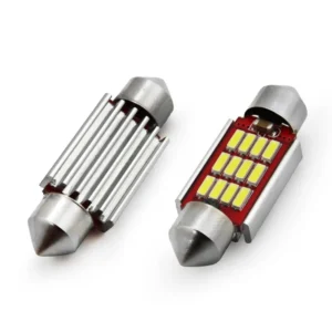 ΛΑΜΠΑΚΙΑ ΠΛΑΦΟΝΙΕΡΑΣ 39mm 12/24V 2,9W 5600K 12LED CANBUS FESTOON (ΛΕΥΚΟ) AMiO - 2 ΤΕΜ. 01290