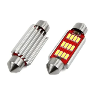 ΛΑΜΠΑΚΙΑ ΠΛΑΦΟΝΙΕΡΑΣ 41mm 12/24V 2,9W 5600K 12LED CANBUS FESTOON (ΛΕΥΚΟ) AMiO - 2 ΤΕΜ. 01291