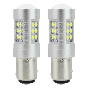 P21/5W BA15d 12/24V 24xSMD 3030 6.000K LED CAN-BUS 15SMD 2835 AMIO -2 ΤΕΜ. 01438
