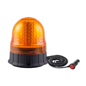 ΦΑΡΟΣ ΜΑΓΝΗΤΙΚΟΣ ΚΑΙ ΒΙΔΩΤΟΣ ΠΕΡΙΣΤΡΕΦΟΜΕΝΟΣ W09M 80LED 12-24V ΠΟΡΤΟΚΑΛΙ ΜΕ ΦΙΣ ΑΝΑΠΤΗΡΑ 142x169mm AMIO – 1 ΤΕΜ. 01502