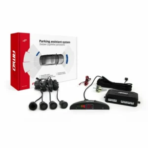 ΣΥΣΤΗΜΑ ΠΑΡΚΑΡΙΣΜΑΤΟΣ 12V ΜΕ 4 ΔΙΑΙΡΟΥΜΕΝΟΥΣ ΑΙΣΘΗΤΗΡΕΣ ΤΥΠΟΥ GOLD (ΜΑΥΡΟ) 18mm ΚΑΙ ΟΘΟΝΗ AMIO- 1 ΤΕΜ. 01577