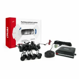 ΣΥΣΤΗΜΑ ΠΑΡΚΑΡΙΣΜΑΤΟΣ 12V ΜΕ 8 ΔΙΑΙΡΟΥΜΕΝΟΥΣ ΑΙΣΘΗΤΗΡΕΣ GOLD (ΜΑΥΡΟ) 18mm ΚΑΙ BUZZER (ΜΟΝΟ ΗΧΟΣ)AMIO 01604