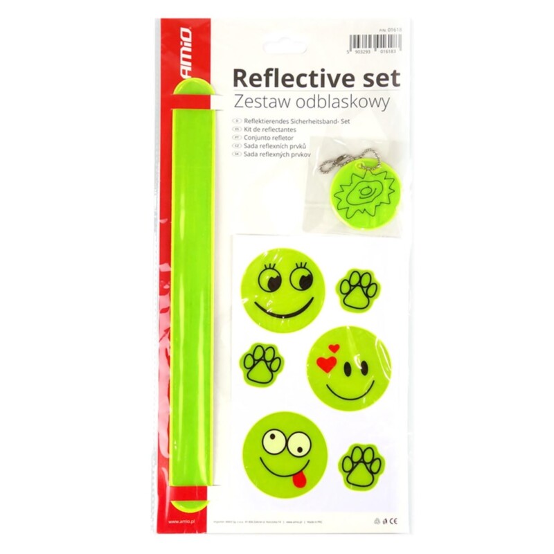 ΑΝΑΚΛΑΣΤΙΚΑ ΑΥΤΟΚΟΛΛΗΤΑ PVC ΣΕΤ AMiO - 8 ΤΕΜ. 01618