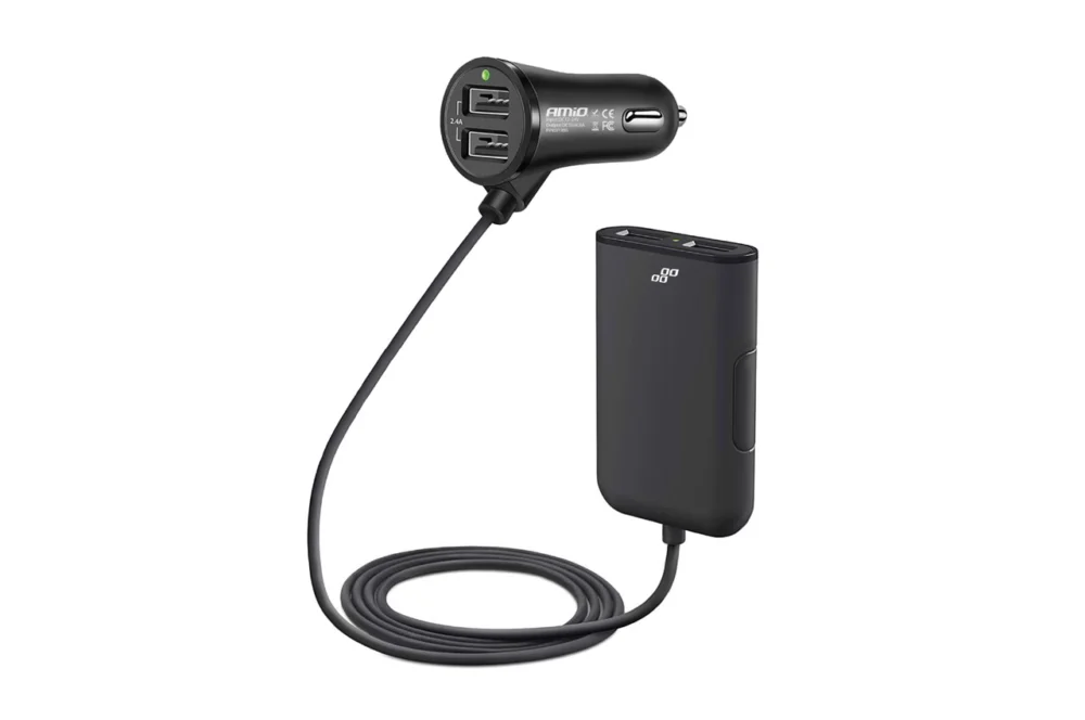 ΦΟΡΤΙΣΤΗΣ ΑΝΑΠΤΗΡΑ ME 4 ΘΥΡΕΣ USB 12V 4 ΦΟΡΤΙΣΤΗΣ ΑΝΑΠΤΗΡΑ ME 4 ΘΥΡΕΣ USB 12V 4,8A ΜΕ ΚΑΛΩΔΙΟ ΠΡΟΕΚΤΑΣΗΣ ΣΤΑ 2 USB - Image 1