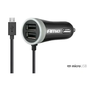 ΦΟΡΤΙΣΤΗΣ ΑΝΑΠΤΗΡΑ 12V 2,4A ΜΕ 2 ΘΥΡΕΣ USB ΚΑΙ 1 MICRO USB ΜΕ ΚΑΛΩΔΙΟ AMiO – 1 ΤΕΜ. 02056