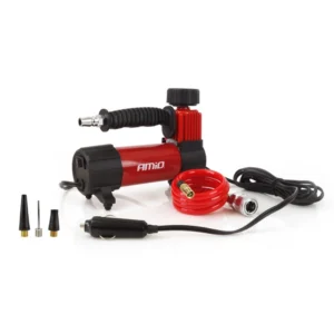 ΚΟΜΠΡΕΣΕΡ ΑΕΡΑ ΕΛΑΣΤΙΚΩΝ ΜΕΤΑΛΛΙΚΟ ACOMP-05 12V 100psi 7bar 28l/min ΜΕ ΦΙΣ ΑΝΑΠΤΗΡΑ ΚΑΙΚΑΛΩΔΙΟ 300cm AMiO - 1 ΤΕΜ. 02179