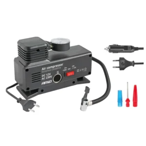 ΚΟΜΠΡΕΣΕΡ ΑΕΡΑ ΠΛΑΣΤΙΚΟ 12V/220V 18BAR-250PSI (ΜΑΝΟΜΕΤΡΟ/ΦΙΣ/4 ΑΝΤΑΠΤΟΡΕΣ/ΚΑΛΩΔΙΟ 300cm) AMiO - 1 ΤΕΜ. 02188