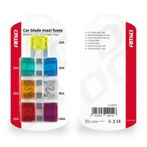 ΑΣΦΑΛΕΙΕΣ MAXI ΔΙΑΦΟΡΕΣ ΣΕ ΚΑΡΤΕΛΑ 1x20A  /1x30A / 1x40A / 1x50A / 1x60A / 1x80A / 1x100A AMiO – 7 ΤΕΜ. 02214