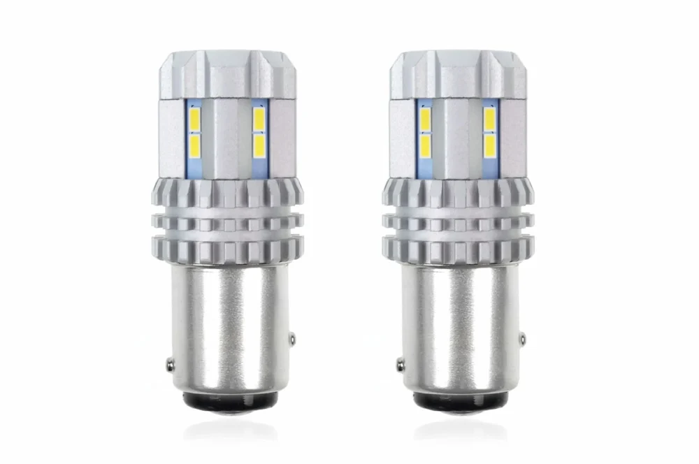 P21/5W BAY15d 12/24V 22 LED SMD ULTRABRIGHT 3020 CANBUS ΛΕΥΚΟ 2ΤΕΜ. P21/5W BAY15d 12/24V 22 LED SMD ULTRABRIGHT 3020 CANBUS ΛΕΥΚΟ 2ΤΕΜ. - Image 1