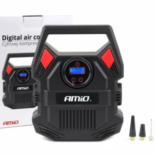 ΚΟΜΠΡΕΣΕΡ ΑΕΡΑ 12V 10bar/150psi ΜΕ 3 ΑΝΤΑΠΤΟΡΕΣ ΚΑΙ ΨΗΦΙΑΚΗ ΕΝΔΕΙΞΗ ACOMP-17 AMIO 02642