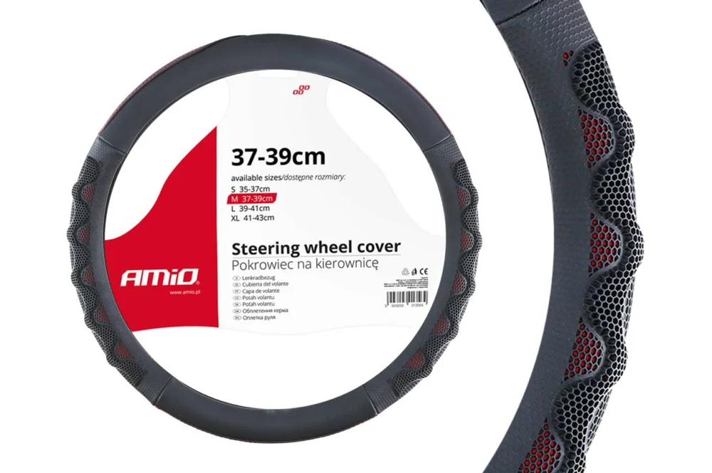 ΚΑΛΥΜΜΑ ΤΙΜΟΝΙΟΥ 37/39CM SWC-25 ΜΑΥΡΟ/ΚΟΚΚΙΝΟ ΚΑΛΥΜΜΑ ΤΙΜΟΝΙΟΥ 37/39CM SWC-25 ΜΑΥΡΟ/ΚΟΚΚΙΝΟ - Image 1