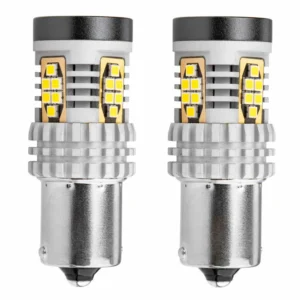 ΛΑΜΠΑΚΙΑ ΜΟΝΟΠΟΛΙΚΑ LED ΛΕΥΚΑ CAN-BUS P21W BA15S 12/24V 24xSMD 3020 ΑMiO - 2 TEM. 02797
