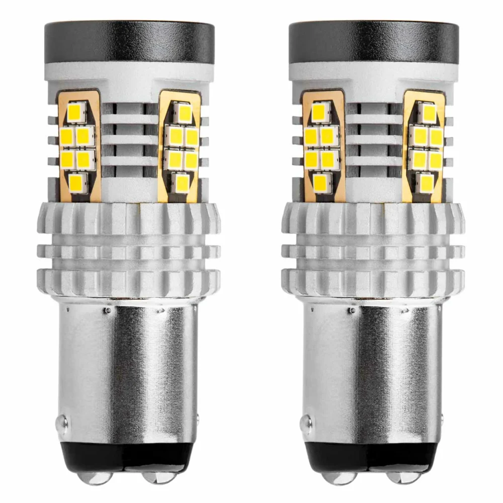 ΛΑΜΠΑΚΙΑ ΔΙΠΟΛΙΚΑ LED ΛΕΥΚΑ CAN-BUS P21/5w BAY15D 12/24V 24xSMD 3020 ΑMiO - 2 TEM. ΛΑΜΠΑΚΙΑ ΔΙΠΟΛΙΚΑ LED ΛΕΥΚΑ CAN-BUS P21/5w BAY15D 12/24V 24xSMD 3020 ΑMiO - 2 TEM. 02798 - Image 1