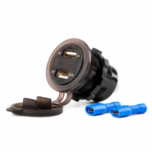 ΠΡΙΖΑ ΦΟΡΤΙΣΗΣ ΜΕ 2 ΘΥΡΕΣ USB ΨΗΦΙΑΚΟ ΒΟΛΤΟΜΕΤΡΟ ΜΕ ΚΑΠΑΚΙ ΜΑΥΡΗ 12/24V 5V 3.1A MOD-6 AMIO -1 ΤΕΜ. 02856