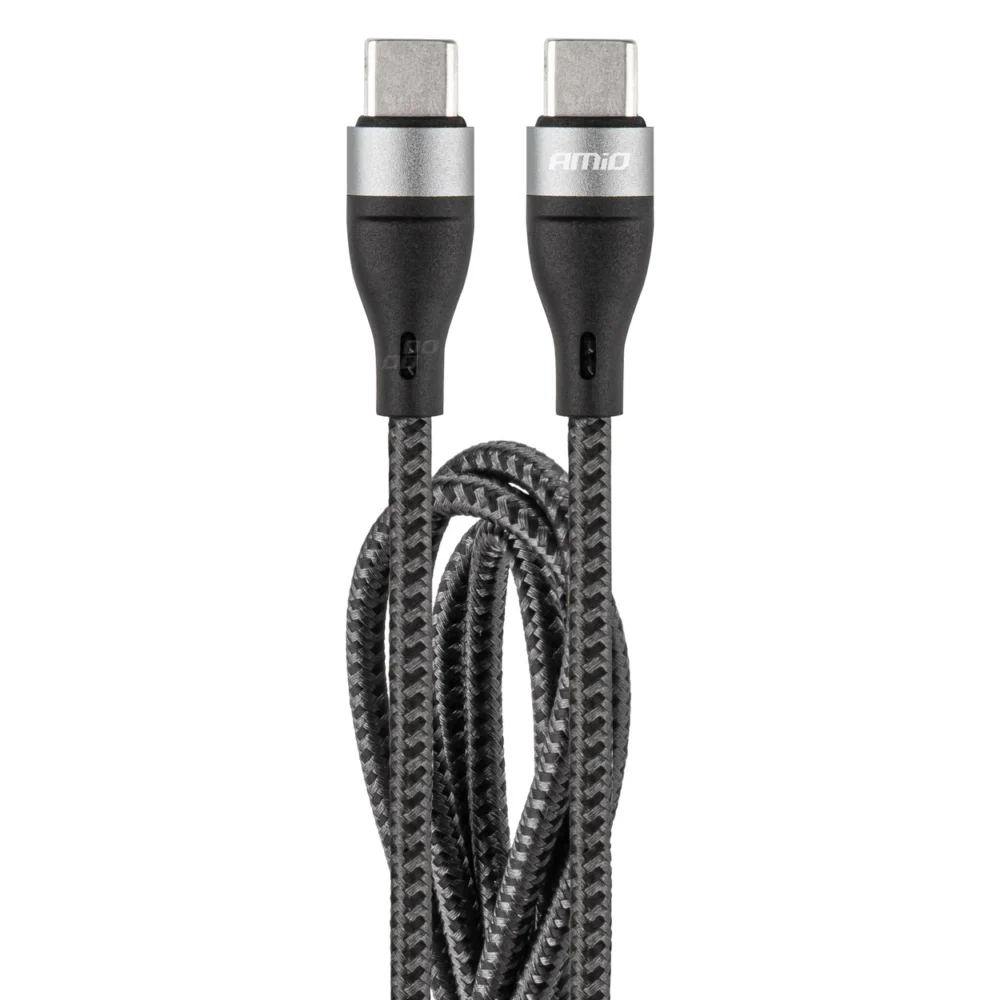 ΚΑΛΩΔΙΟ ΦΟΡΤΙΣΗΣ ΚΑΙ ΣΥΓΧΡΟΝΙΣΜΟΥ USB TYPE C 200cm 3.0A UC-18 AMIO - 1 ΤΕΜ. ΚΑΛΩΔΙΟ ΦΟΡΤΙΣΗΣ ΚΑΙ ΣΥΓΧΡΟΝΙΣΜΟΥ USB TYPE C 100cm 3.0A UC-16 AMIO - 1 ΤΕΜ. 02928 - Image 1