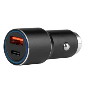 ΦΟΡΤΙΣΤΗΣ ΑΝΑΠΤΗΡΑ ΚΙΝΗΤΩΝ ΑΛΟΥΜΙΝΙΟΥ 12/24V USB + USB TYPE C 38W FAST CHARGE PRO-08 02934