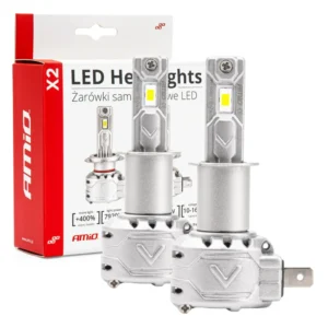 ΛΑΜΠΕΣ LED H3 10-16V 72W 6.500K 7920lm CAN BUS (ME ΑΝΕΜΙΣΤΗΡΑΚΙ) X2 SERIES AMIO - 2ΤΕΜ. 02971
