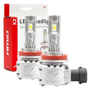 ΛΑΜΠΕΣ LED H8/H9/H11 10-16V 72W 6.500K 7920lm CAN-BUS (ΑΝΕΜΙΣΤΗΡΑΚΙ) X2 SERIES AMIO - 2ΤΕΜ. 02974