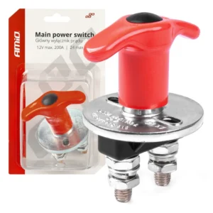 ΚΕΝΤΡΙΚΟΣ ΔΙΑΚΟΠΤΗΣ ΜΠΑΤΑΡΙΑΣ ΓΕΝΙΚΟΥ ΡΕΥΑΜΤΟΣ 12/24V 200A (KILLER SWITCH) ΑΜΙΟ - 1 ΤΕΜ. 03024