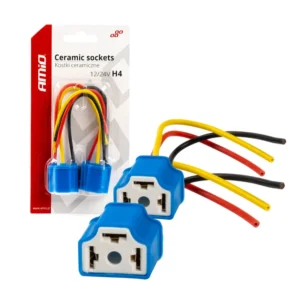 ΦΙΣΕΣ ΚΕΡΑΜΙΚΕΣ ΓΙΑ H4 ΛΑΜΠΕΣ ΑΛΟΓΟΝΟΥ ΜΕ ΚΑΛΩΔΙΟ  ΑMiO - 2 TEM. 03052