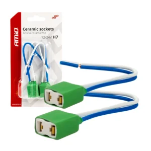 ΦΙΣΕΣ ΚΕΡΑΜΙΚΕΣ ΓΙΑ H7 ΛΑΜΠΕΣ ΑΛΟΓΟΝΟΥ ΜΕ ΚΑΛΩΔΙΟ  ΑMiO - 2 TEM. 03054
