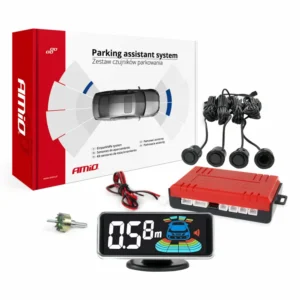 ΣΥΣΤΗΜΑ ΠΑΡΚΑΡΙΣΜΑΤΟΣ 12V ΜΕ 4 ΑΙΣΘΗΤΗΡΕΣ ΣΕ ΜΑΥΡΟ ΧΡΩΜΑ 18mm ΜΕ BUZZER (ΗΧΟ) ΚΑΙ ΟΘΟΝΗ LED 3D ΑΜΙΟ - 1 τεμ. 03186