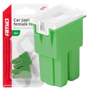 ΑΣΦΑΛΕΙΕΣ JapVal PAL ΘΗΛΥΚΕΣ 40A ΣΕ ΠΡΑΣΙΝΟ ΧΡΩΜΑ AMIO - 2 Τεμ. 03390
