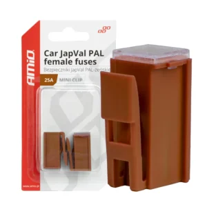 ΑΣΦΑΛΕΙΕΣ JapVal PAL ΘΗΛΥΚΕΣ 25A ΣΕ ΚΑΦΕ ΧΡΩΜΑ AMIO - 2 Τεμ. 03412