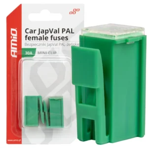 ΑΣΦΑΛΕΙΕΣ JapVal PAL ΘΗΛΥΚΕΣ 30A ΣΕ ΠΡΑΣΙΝΟ ΧΡΩΜΑ AMIO - 2 Τεμ. 03413