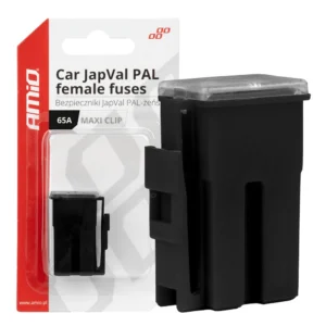 ΑΣΦΑΛΕΙΕΣ JapVal PAL ΘΗΛΥΚΕΣ 65A ΣΕ ΜΑΥΡΟ ΧΡΩΜΑ AMIO - 2 Τεμ. 03415
