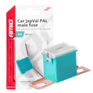 ΑΣΦΑΛΕΙΑ JapVal PAL ΑΡΣΕΝΙΚΗ 48mm 20A ΣΕ ΓΑΛΑΖΙΟ ΧΡΩΜΑ AMIO - 1 Τεμ. 03417