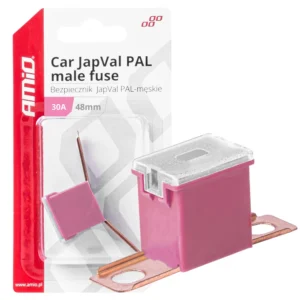 ΑΣΦΑΛΕΙΑ JapVal PAL ΑΡΣΕΝΙΚΗ 48mm 30A ΣΕ ΡΟΖ ΧΡΩΜΑ AMIO - 1 Τεμ. 03418