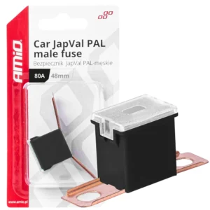 ΑΣΦΑΛΕΙΑ JapVal PAL ΑΡΣΕΝΙΚΗ 48mm 80A ΣΕ ΜΑΥΡΟ ΧΡΩΜΑ AMIO - 1 Τεμ 03423