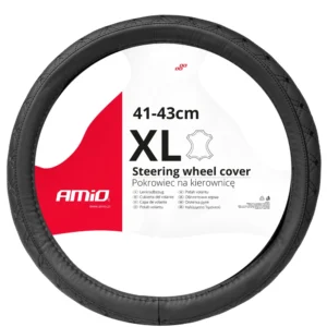 ΚΑΛΥΜΜΑ ΤΙΜΟΝΙΟΥ ΑΠΟ ΤΕΧΝΟΔΕΡΜΑ (ΧL) 41-43cm SWC-51-ΧL ΣΕ ΜΑΥΡΟ ΧΡΩΜΑ ΜΕ ΜΑΥΡΕΣ ΡΑΦΕΣ AMIO - 1 ΤΕΜ. 03563