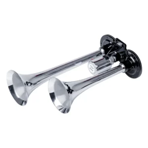 ΚΟΡΝΑ ΠΝΕΥΜΑΤΙΚΗ 12/24V 118db ΔΙΠΛΗ 2 ΤΟΝΩΝ ΧΡΩΜΙΟ ΑΜΙΟ - 1 ΤΕΜ. 03617