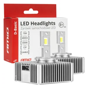 ΛΑΜΠΕΣ D5S 12V 6.000K 6800lm 70W CAN-BUS LED D-BASIC SERIES AMIO - 2 Τεμ. 03630