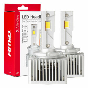 ΛΑΜΠΕΣ LED D3S/D5R/D8S 12/24V 6000K 9.000lm 50W X ALL IN ONE SERIES CAN-BUS (ΜΕ ΑΝΕΜΙΣΤΗΡΑΚΙ) AMIO - 2 ΤΕΜ. 03669