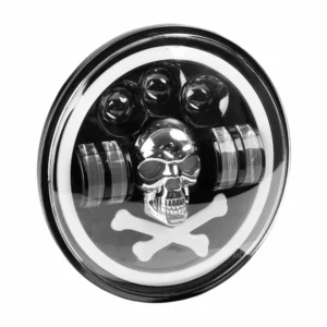 ΠΡΟΒΟΛΕΑΣ ΕΡΓΑΣΙΑΣ ΣΤΡΟΓΓΥΛΟΣ LED SKULL 5.500lm 9>36V 60W 6.000K -Φ170x170x65mm 4 ΧΡΗΣΕΩΝ ΑΜΙΟ - 1 ΤΕΜ. 03695