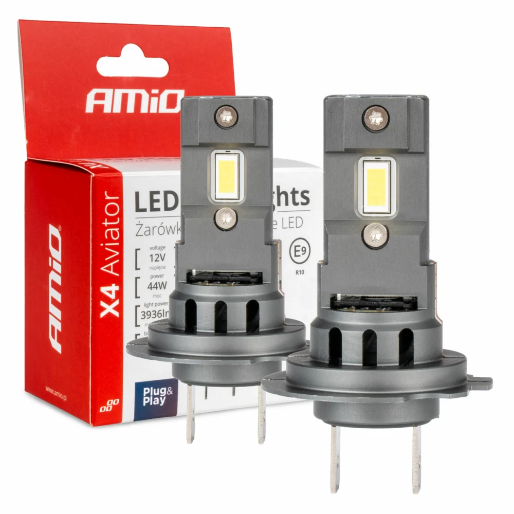 ΛΑΜΠΕΣ LED H7 12V 44W 6.500K 3.936lm CSP X4 SERIES AVIATOR PLUG & PLAY ΑΜΙΟ - 2 ΤΕΜ. ΛΑΜΠΕΣ LED H7 12V 44W 6.500K 3.936lm CSP X4 SERIES AVIATOR PLUG & PLAY ΑΜΙΟ - 2 ΤΕΜ. 03764 - Image 1