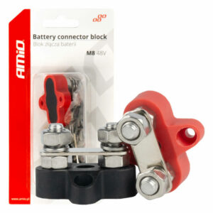 ΤΕΡΜΑΤΙΚΟ ΑΚΡΟΔΕΚΤΩΝ ΔΙΠΛΟ M8 2 ΠΟΛΩΝ 48V AMIO - 1 Τεμ. 03806