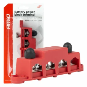 ΜΠΑΡΑ ΚΑΛΩΔΙΩΝ / ΤΕΡΜΑΤΙΚΟ 4 ΘΕΣΕΩΝ max 48V  AMIO - 1 Τεμ. 03812