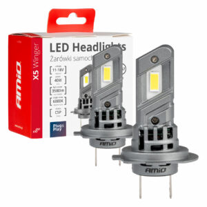 Amio - H7 12V 50W 6.000K 4200LM CSP LED CAN-BUS SERIES X5 WINGER 2ΤΕΜ. (03946/AM) 03946