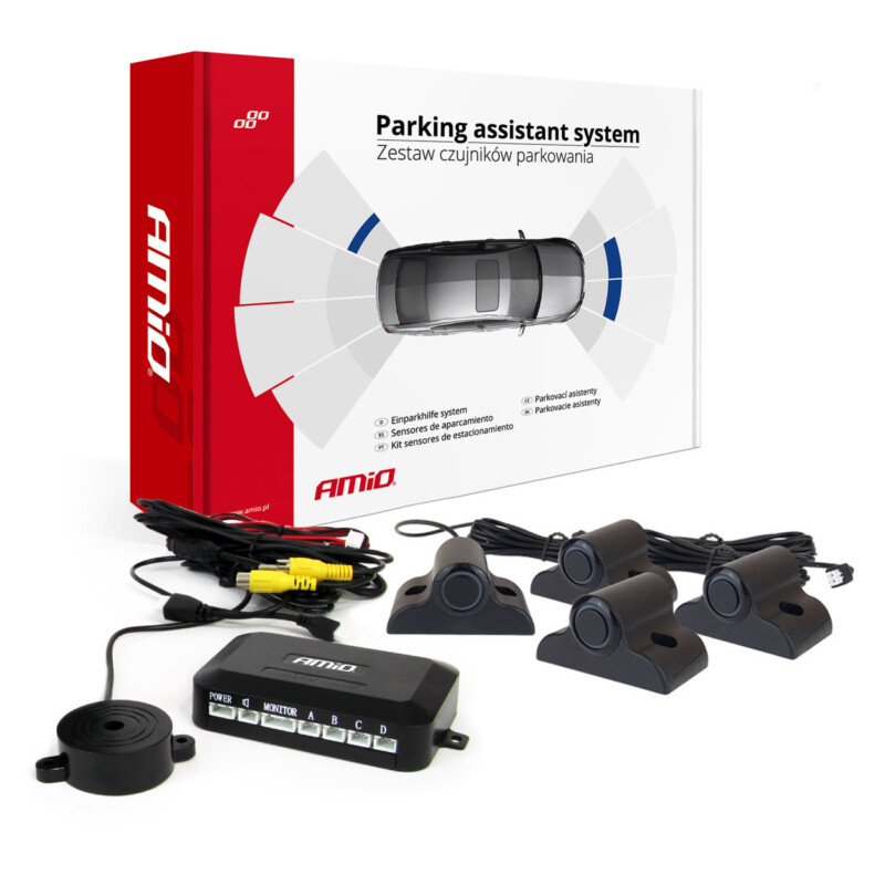 ΣΥΣΤΗΜΑ ΠΑΡΚΑΡΙΣΜΑΤΟΣ 12V ΜΕ 4 ΑΙΣΘΗΤΗΡΕΣ TRUCK (ΜΑΥΡΟ) 16 ΣΥΣΤΗΜΑ ΠΑΡΚΑΡΙΣΜΑΤΟΣ 12V ΜΕ 4 ΑΙΣΘΗΤΗΡΕΣ TRUCK (ΜΑΥΡΟ) 16,5mm ΚΑΙ ΟΘΟΝΗ TFT 01 LED 4.3'' AMIO 04073 - Image 1