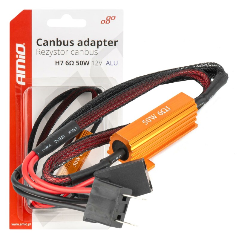 ΑΝΤΙΣΤΑΣΗ ΓΙΑ ΛΑΜΠΕΣ LED H7 12V 50W 6Ω (ΑΝΤΙΣΤΑΣΗ-ΨΕΥΤΗΣ-CANCELLER) AMIO - 1 τεμ. 04089