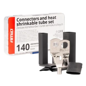 ΣΥΝΔΕΣΜΟΙ ΚΑΛΩΔΙΩΝ & ΘΕΡΜΟΣΥΣΤΕΛΛΟΜΕΝΟΙ ΣΩΛΗΝΕΣ ΣΕΤ ΔΙΑΦΟΡΑ ΜΕΓΕΘΗ AMIO - 140 τεμ. 04122