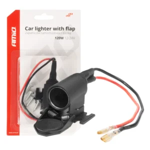 ΠΡΙΖΑ ΜΕ ΜΟΝΗ ΥΠΟΔΟΧΗ ΓΙΑ ΦΙΣ ΑΝΑΠΤΗΡΑ 12/24V ΜΕ ΠΡΟΣΤΑΤΕΥΤΙΚΟ ΚΑΠΑΚΙ AMIO - 1 τεμ. 04128