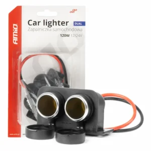 ΠΡΙΖΑ ΜΕ ΔΙΠΛΗ ΥΠΟΔΟΧΗ ΓΙΑ ΦΙΣ ΑΝΑΠΤΗΡΑ 12/24V AMIO - 1 τεμ. 04130