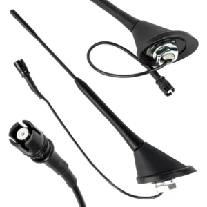 ΚΕΡΑΙΑ ΟΡΟΦΗΣ ANT10 25.4 cm ΜΕ ΚΑΛΩΔΙΟ 20cm ΚΑΙ ΦΙΣΑ RAKU-2 UNIVERSAL ΜΑΥΡΗ ΑΜΙΟ - 1 ΤΕΜ. 04154