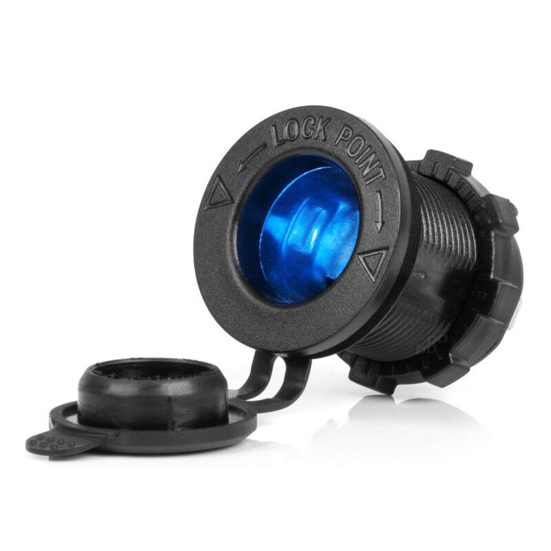 ΠΡΙΖΑ ΜΕ ΥΠΟΔΟΧΗ ΓΙΑ ΦΙΣ ΑΝΑΠΤΗΡΑ ΚΑΙ ΚΑΠΑΚΙ 12/24V ΜΕ ΜΠΛΕ LED ΦΩΣ ΜΑΥΡΗ ΑΔΙΑΒΡΟΧΗ ΑΜΙΟ - 1 τεμ. ΠΡΙΖΑ ΜΕ ΥΠΟΔΟΧΗ ΓΙΑ ΦΙΣ ΑΝΑΠΤΗΡΑ ΚΑΙ ΚΑΠΑΚΙ 12/24V ΜΕ ΜΠΛΕ LED ΦΩΣ ΜΑΥΡΗ ΑΔΙΑΒΡΟΧΗ ΑΜΙΟ - 1 τεμ. 04220 - Image 1